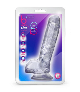 Фаллоимитатор реалистичный, на присоске Blush B Yours прозрачный, 22.9 х 4.4 см - No Taboo