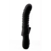 Рельефный вибратор Dream Toys Midnight Magic с клиторальной стимуляцией черный, 23 х 4 см фото №7 — секс игрушки: Украина, NO TABOO