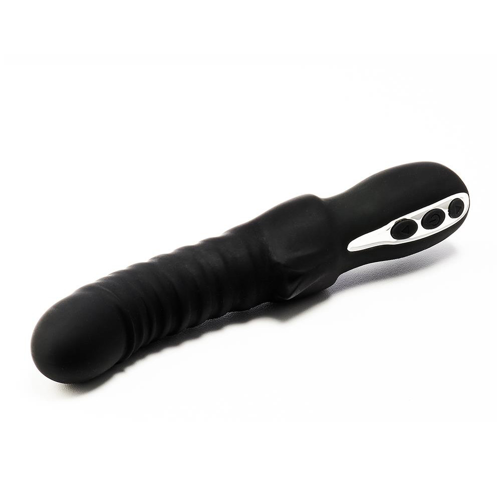 Рельефный вибратор Dream Toys Midnight Magic с клиторальной стимуляцией черный, 23 х 4 см фото №10 — секс игрушки: Украина, NO TABOO