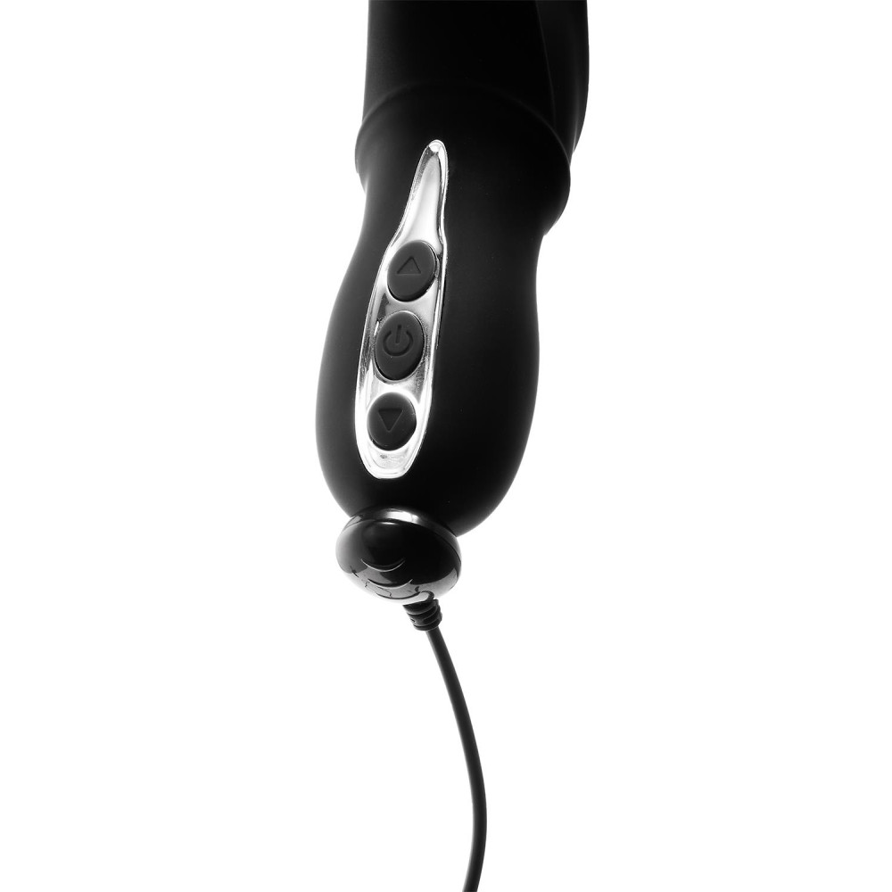 Рельефный вибратор Dream Toys Midnight Magic с клиторальной стимуляцией черный, 23 х 4 см фото №11 — секс игрушки: Украина, NO TABOO