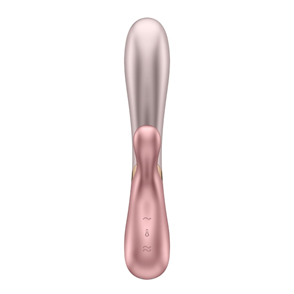 Вибратор-кролик смарт с нагревом Satisfyer Hot Lover розовый, 19.9 х 3.5 см фото №5 — секс игрушки: Украина, NO TABOO