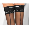 Эротические чулки Livia Corsetti Aveline, 3 (M), с узором, черные, 20 den , фото №2 — секс шоп Украина, NO TABOO