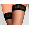 Сексуальные чулки Livia Corsetti Sigroma, 2 (S), с кружевной коронкой, черные, 8 den, фото №2 — секс шоп Украина, NO TABOO