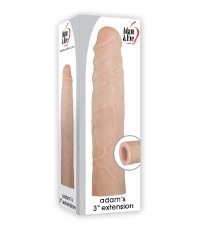 Насадка на член реалистичная удлиняющая AdamEve бежевая, 23.5 х 5 см - No Taboo