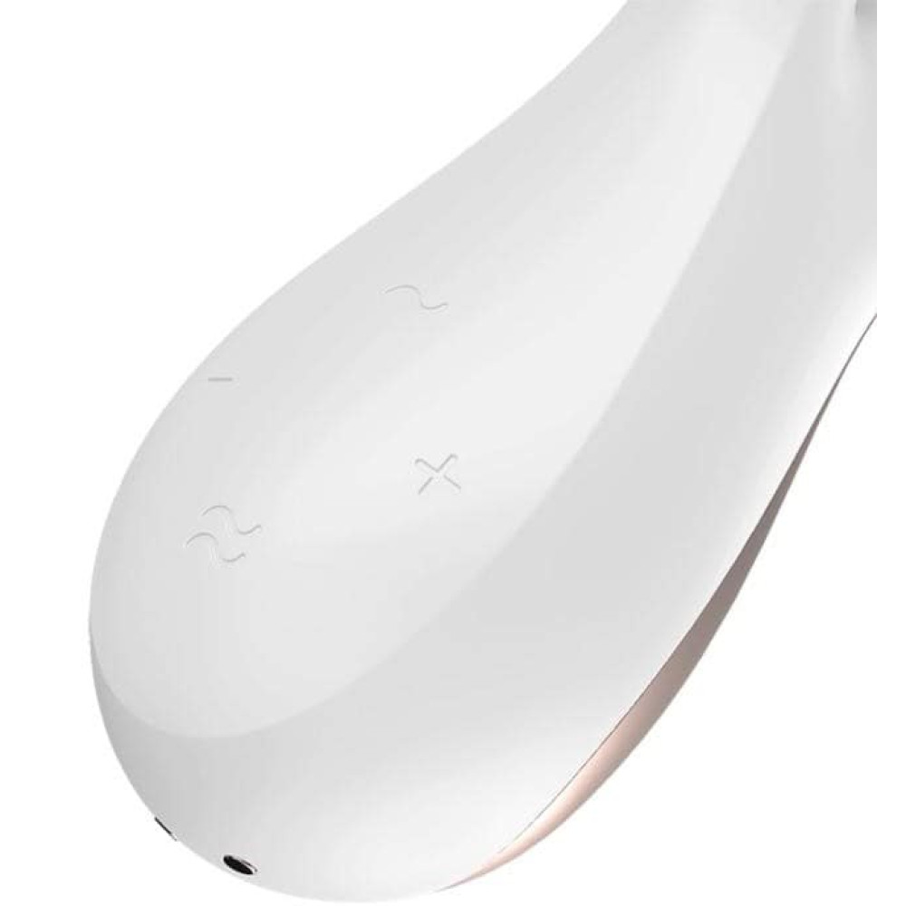 Вибратор-кролик Satisfyer Mono Flex с приложением, белый, 20.4 х 4 см фото №5 — секс игрушки: Украина, NO TABOO