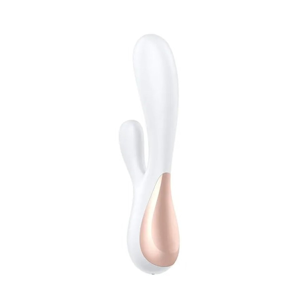 Вибратор-кролик Satisfyer Mono Flex с приложением, белый, 20.4 х 4 см фото №4 — секс игрушки: Украина, NO TABOO