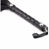 Флоггер с рельефной рукоятью Fetish Flogger black metal черный, 39 см, фото №5 — секс шоп Украина, NO TABOO