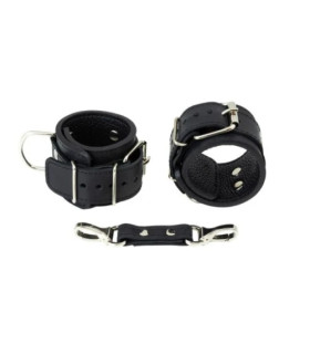 Наручники с карабинами Fetish Wrist restraints черные - No Taboo