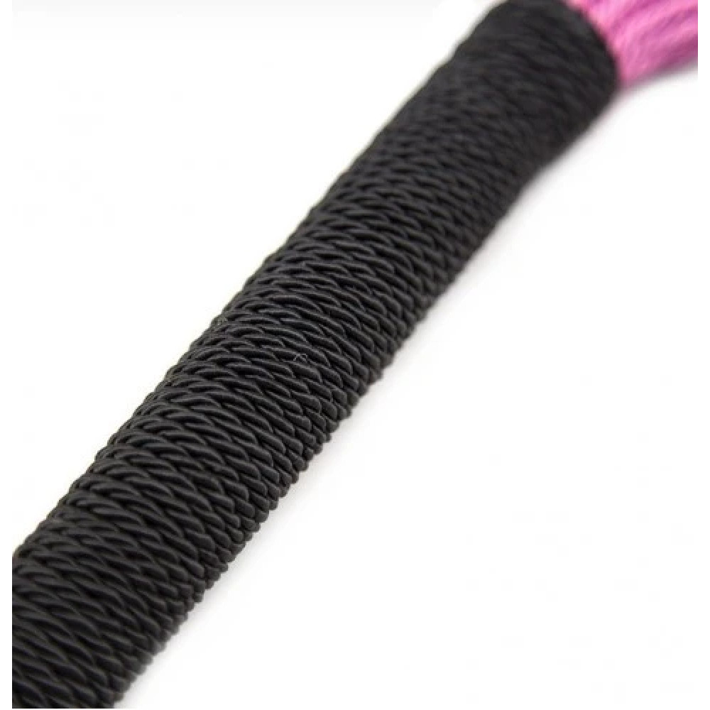 Флоггер из веревок Fetish Rope flogger черно-розовый, фото №4 — секс шоп Украина, NO TABOO