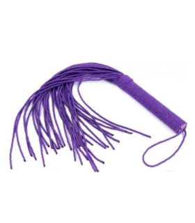 Флоггер из веревок Fetish Rope flogger фиолетовый - No Taboo