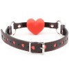 Кляп в виде сердца Fetish Mouth gag heart красный, 4 см, фото №2 — секс шоп Украина, NO TABOO