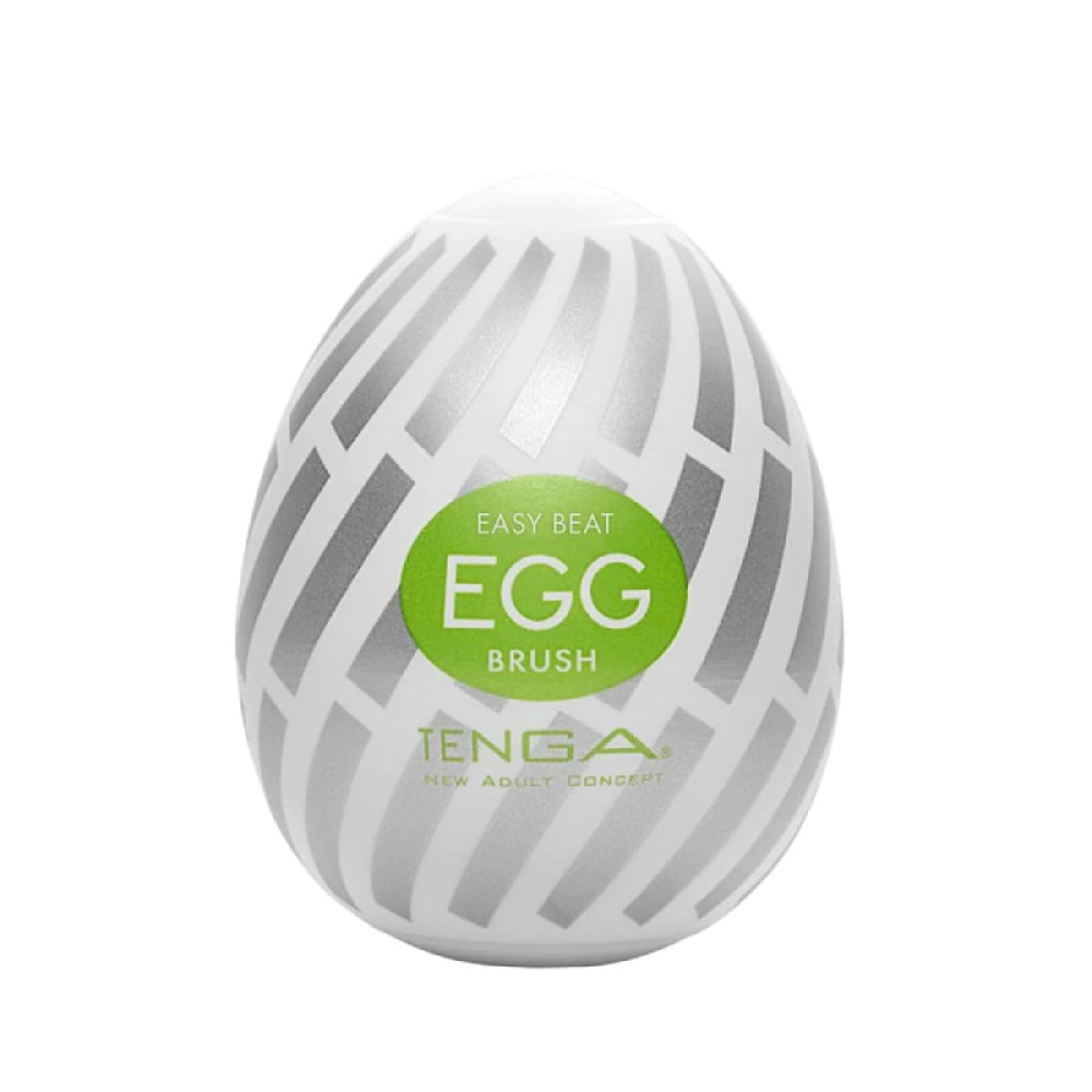Мастурбатор хай-тек TENGA Egg New Standard Brush белый, 4.9 × 4.9 × 6.09 см фото №0 — секс игрушки: Украина, NO TABOO