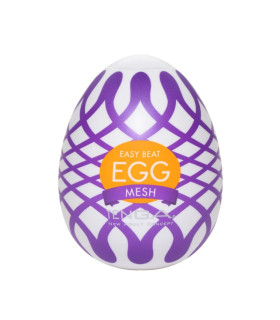 Мастурбатор хай-тек TENGA Egg Wonder Mesh белый, 4.9 × 4.9 × 6.1 см - No Taboo