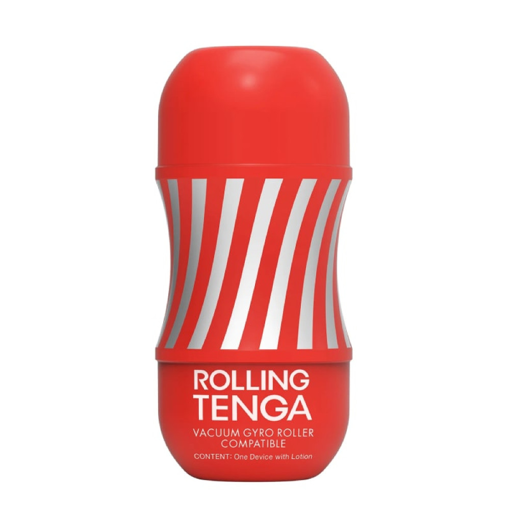 Мастурбатор нереалистичный Rolling Tenga Gyro Roller Cup красно-белый, 15 х 4.5 см фото №0 — секс игрушки: Украина, NO TABOO