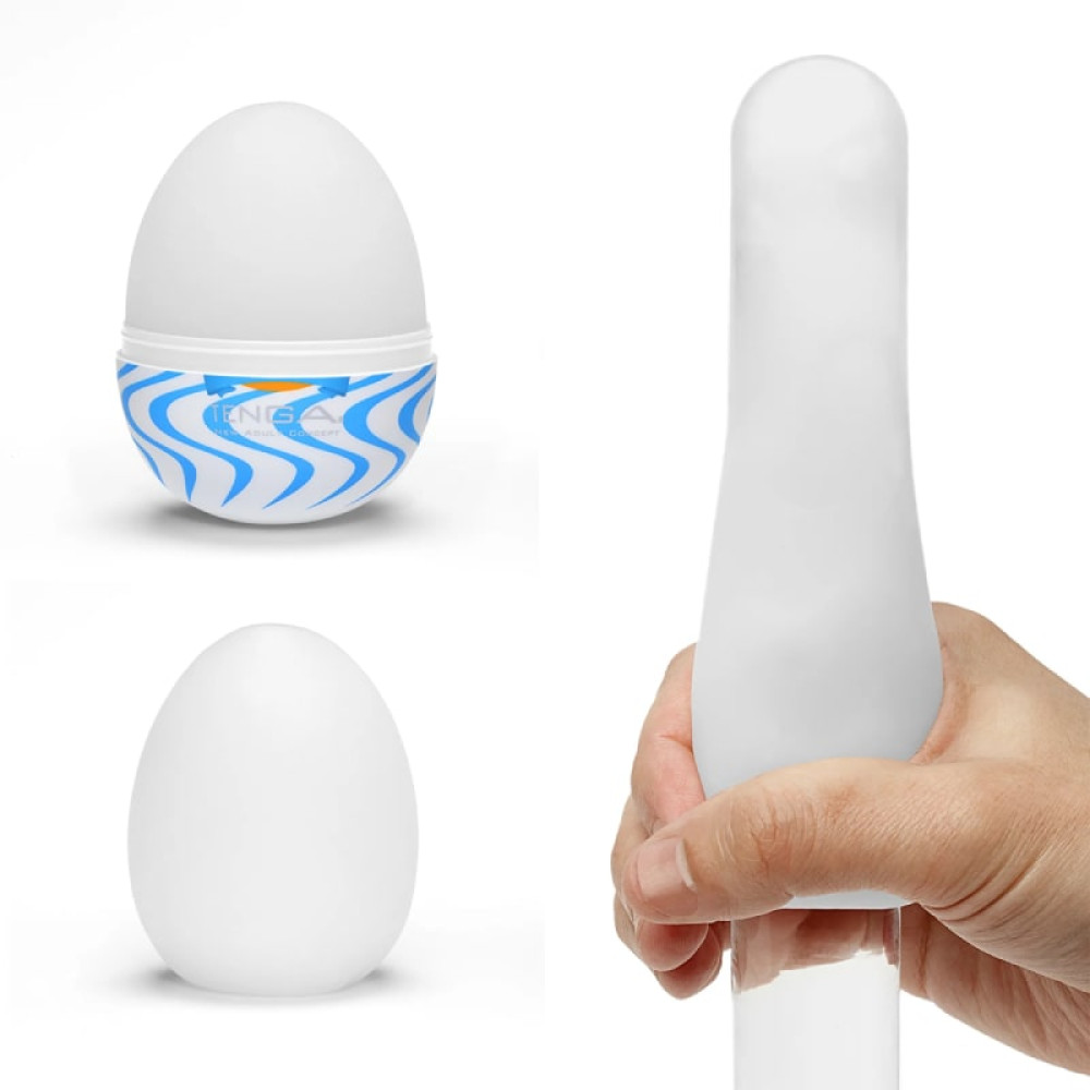 Мастурбатор хай-тек TENGA Egg Wonder Wind белый, 4.9 × 4.9 × 6.1 см фото №3 — секс игрушки: Украина, NO TABOO