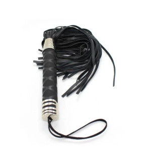 Флоггер Fetish Big flogger M черный, с петлей на рукояти - No Taboo