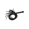 Флоггер с заклепками на рукояти Fetish Bling flogger with glass diampnd черный, 65 см, фото №2 — секс шоп Украина, NO TABOO