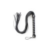 Флоггер с заклепками на рукояти Fetish Bling flogger with glass diampnd черный, 65 см, фото №1 — секс шоп Украина, NO TABOO