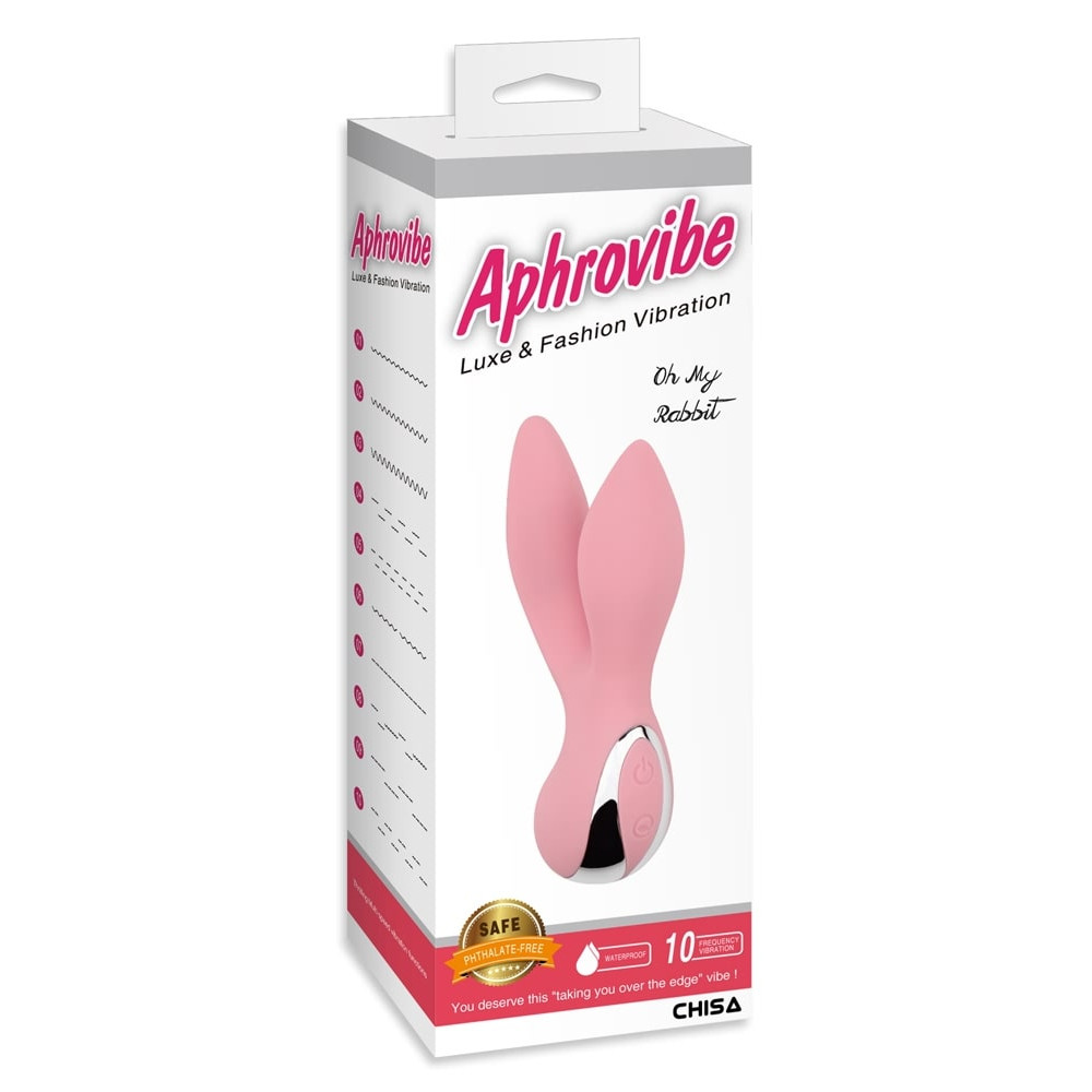 Вибратор-кролик Chisa Aphrovibe розовый, 13.5 х 4 см фото №2 — секс игрушки: Украина, NO TABOO