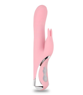 Вибратор-кролик Chisa Rotating Missile Bunny розовый, 24 х 3.7 см - No Taboo