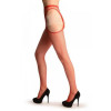  Сексуальные колготы Gabriella Erotica, 1/2 (XS/S), в мелкую сетку, с интимным вырезом, красные, фото №3 — секс шоп Украина, NO TABOO