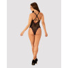 Сексуальное боди Obsessive Vanessme, S/M, кружевное, черное, фото №4 — секс шоп Украина, NO TABOO
