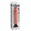 Вибратор реалистичный гигантский King Cock на присоске бежевый, 25.5 х 6.3 см фото №2 — секс игрушки: Украина, NO TABOO