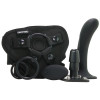 Страпон с вибрирующим адаптером G-Spot Vibrating Pleasure Set с дистанционным пультом, черный, 16.5 х 3.8 см фото №1 — секс игрушки: Украина, NO TABOO