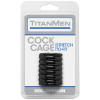 Насадка на член рельефная TitanMen CockCage с открытой головкой, черная, 5 х 2.5 см фото №2 — секс игрушки: Украина, NO TABOO