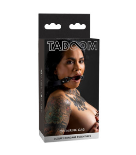 Кляп-кільце Taboom силіконове, чорне - No Taboo