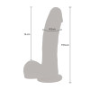 Вибратор реалистичный с фрикциями и пульсациями TOY JOY с дистанционным пультом, бежевый, 19.5 х 4.3 см фото №5 — секс игрушки: Украина, NO TABOO