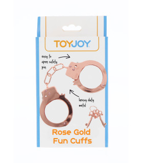 Наручники на цепочке, с ключами TOY JOY розовое золото - No Taboo