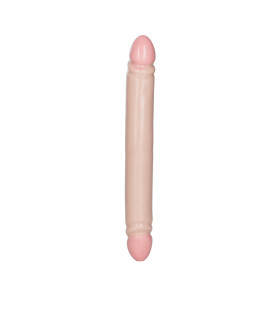 Фаллоимитатор двусторонний реалистичный California Exotic Novelties бежевый, 30 х 4 см - No Taboo
