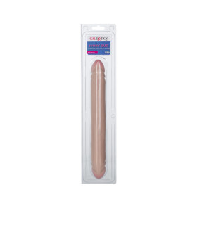 Фаллоимитатор двусторонний реалистичный California Exotic Novelties бежевый, 30 х 4 см - No Taboo