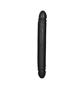 Фаллоимитатор двусторонний реалистичный California Exotic Novelties черный, 30 х 4 см - No Taboo