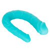Фаллоимитатор двойной реалистичный California Exotic Novelties бирюзовый, 30.5 х 3.2 см фото №3 — секс игрушки: Украина, NO TABOO