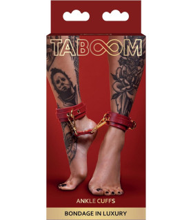Поножи с карабинами Taboom красные - No Taboo