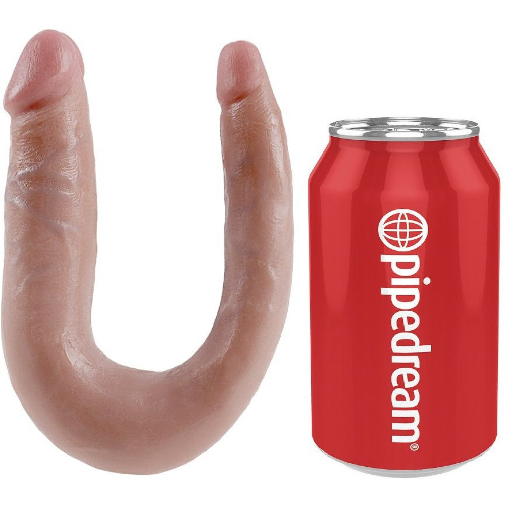 Фаллоимитатор двойной реалистичный, S, King Cock, бежевый, 12.7 х 2.8 см фото №5 — секс игрушки: Украина, NO TABOO