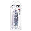 Фаллоимитатор реалистичный на присоске King Cock прозрачный, 18.4 х 3.8 см фото №1 — секс игрушки: Украина, NO TABOO