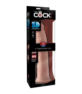 Фаллоимитатор реалистичный Pipedream King Cock на присоске, бежевый, 27.9 х 5 см - No Taboo