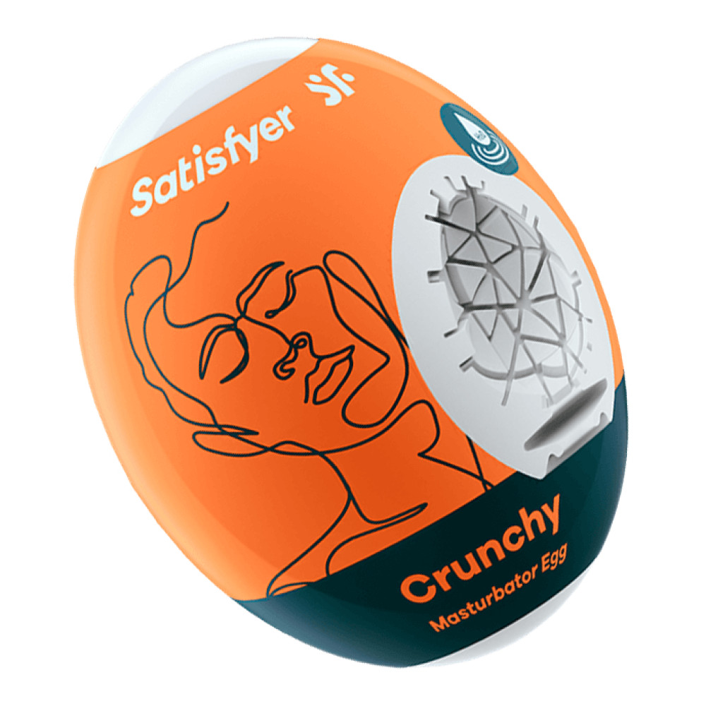 Самосмазывающийся мастурбатор Masturbator Egg Chrunchy фото №3 — секс игрушки: Украина, NO TABOO