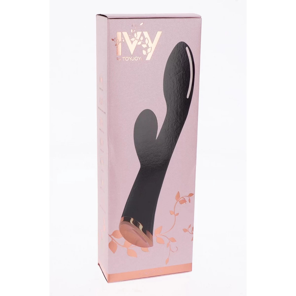 Вибратор-кролик TOY JOY черный, 20 х 3.2 см фото №2 — секс игрушки: Украина, NO TABOO