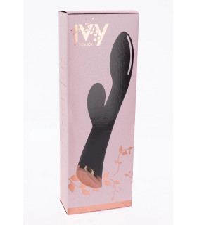 Вибратор-кролик TOY JOY черный, 20 х 3.2 см - No Taboo