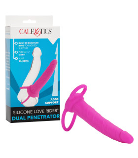 Насадка для двойного проникновения California Exotic Novelties розовая, 14 х 3.2 см - No Taboo
