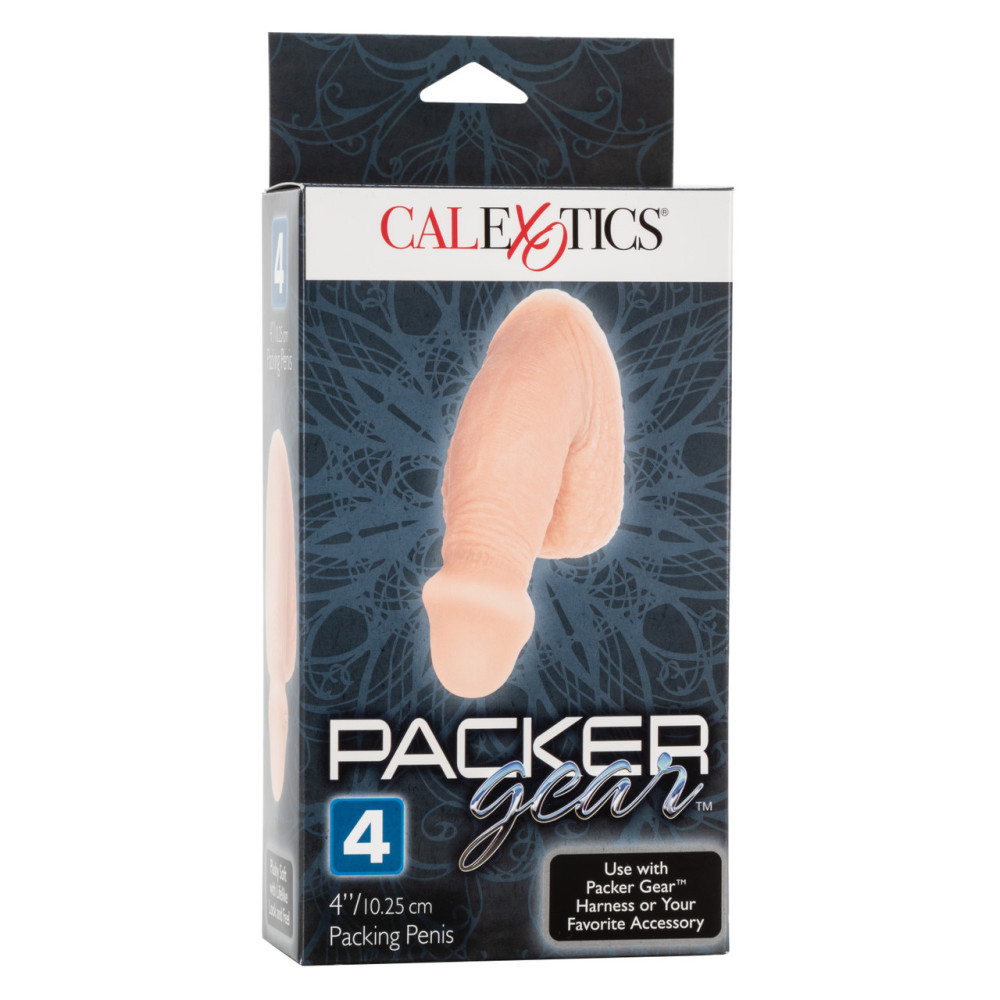 Фаллоимитатор реалистичный California Exotic Novelties с мошонкой, бежевый, 10.3 х 3.7 см фото №2 — секс игрушки: Украина, NO TABOO