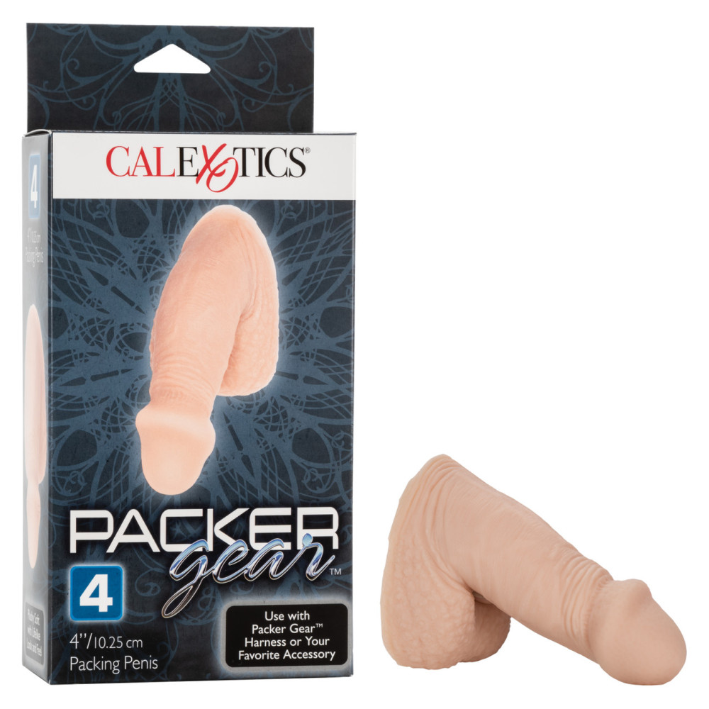 Фаллоимитатор реалистичный California Exotic Novelties с мошонкой, бежевый, 10.3 х 3.7 см фото №6 — секс игрушки: Украина, NO TABOO