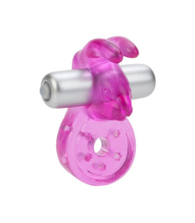 Эркционное вибро-кольцо с кроликом California Exotic Novelties розовое, 6.2 х 3.7 см - No Taboo