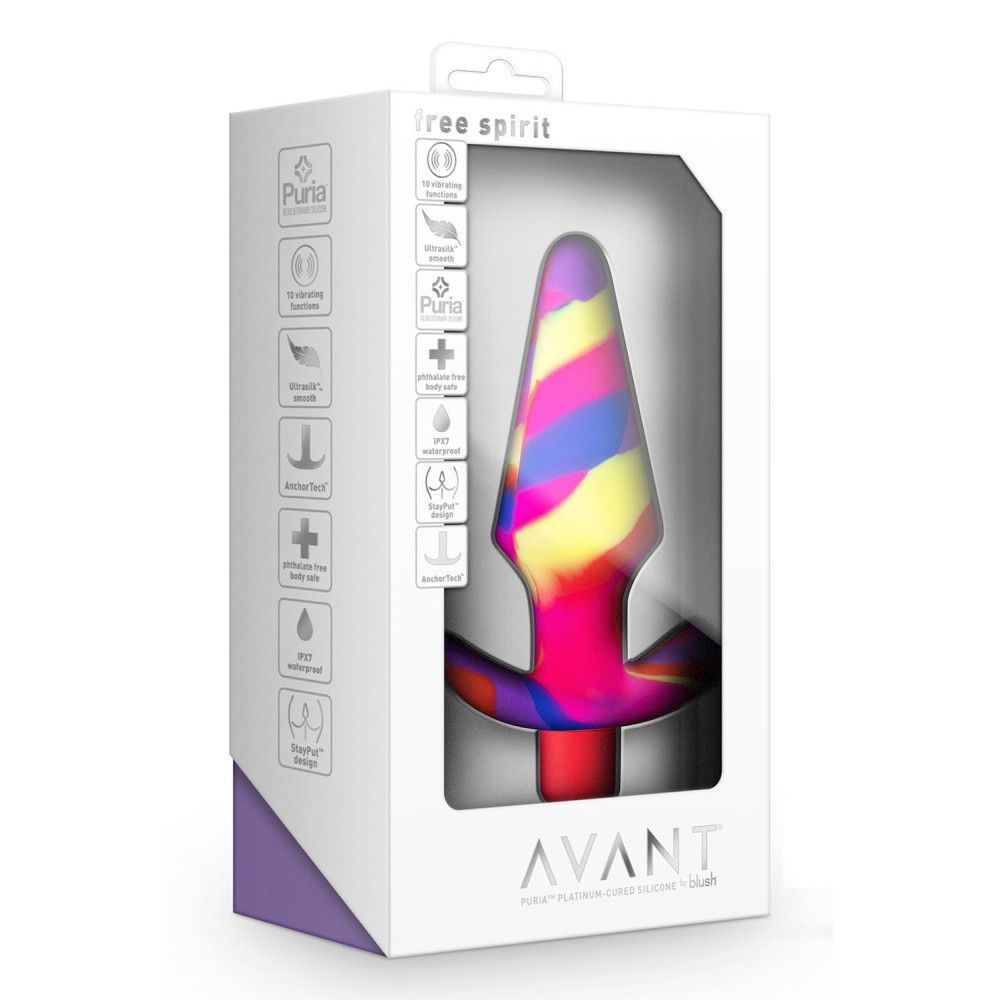 Анальный вибратор Blush Avant разноцветный, 12.7 х 3.8 см фото №2 — секс игрушки: Украина, NO TABOO