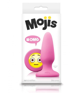 Анальна пробка NS Novelties, M, Mojis OMG рожева 3.7 х 10.5 см - No Taboo