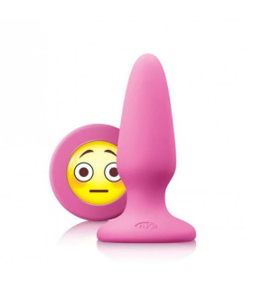 Анальна пробка NS Novelties, M, Mojis OMG рожева 3.7 х 10.5 см - No Taboo